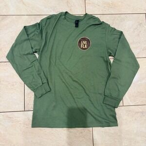 Gildan Live FLA Florida Christmas Snow Globe Long Sleeve T-Shirt Mens Medium